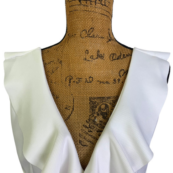 LEA & VIOLA White Ruffle 2-Piece Dress Set - Picture 5 of 15